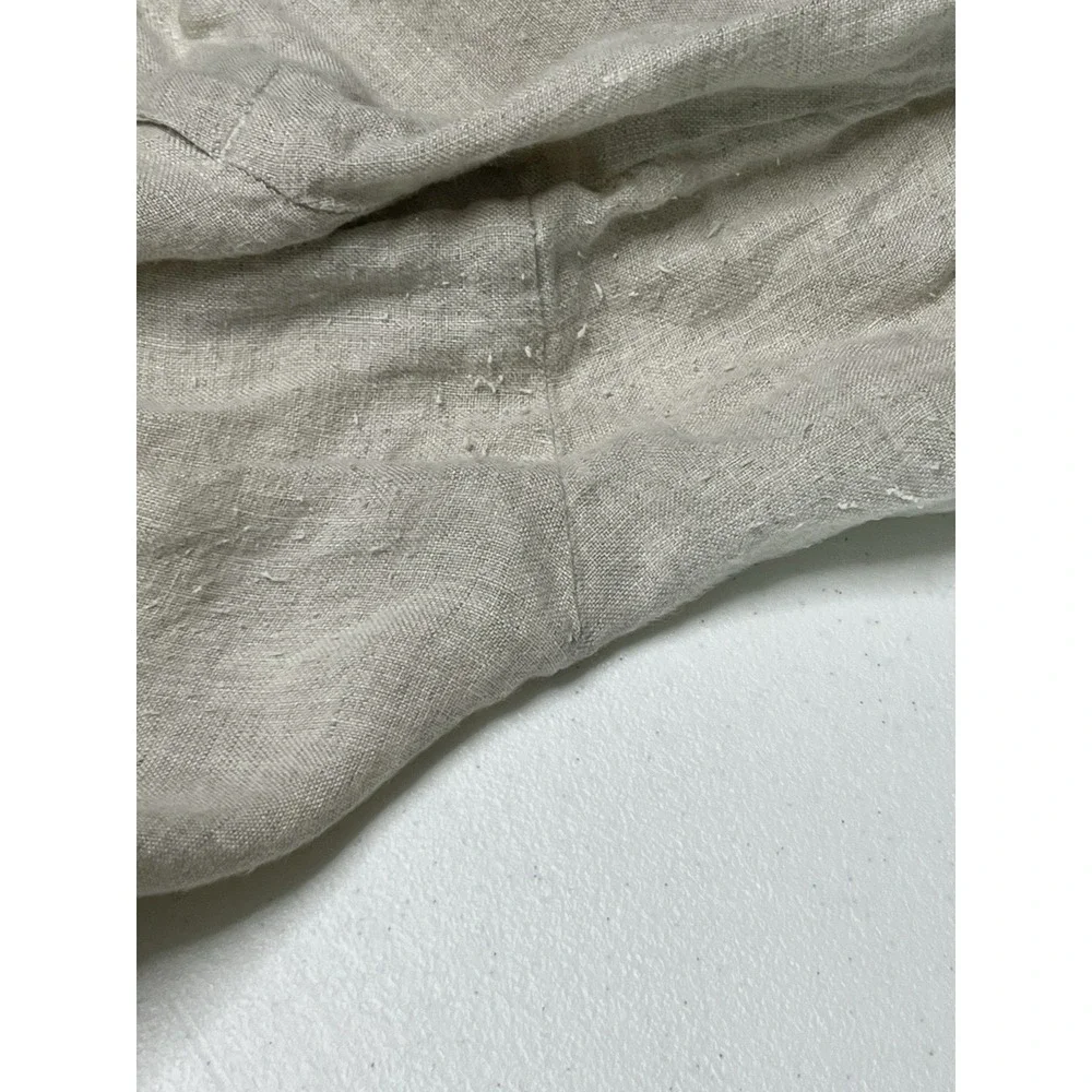 Club Room Luxury 100% Linen Men's 38x30 Flat Front Pants Beige Resort Vacation